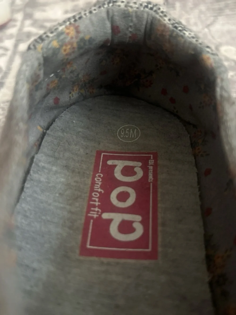 pop Kids Grey Felt Moccasin Slip-Ons with White Laces